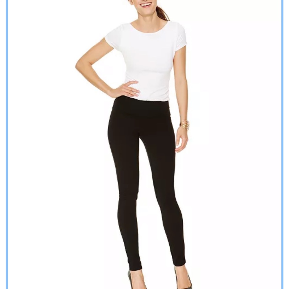 INC 0PS Skinny Black Ponte Pants - NWT